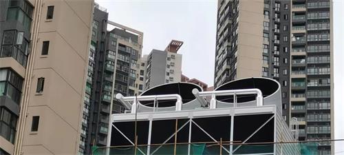 深圳今日香沙御景园冷却塔消声风筒,冷却塔噪音治理改造