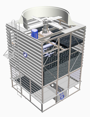 方型逆流式冷却塔配件